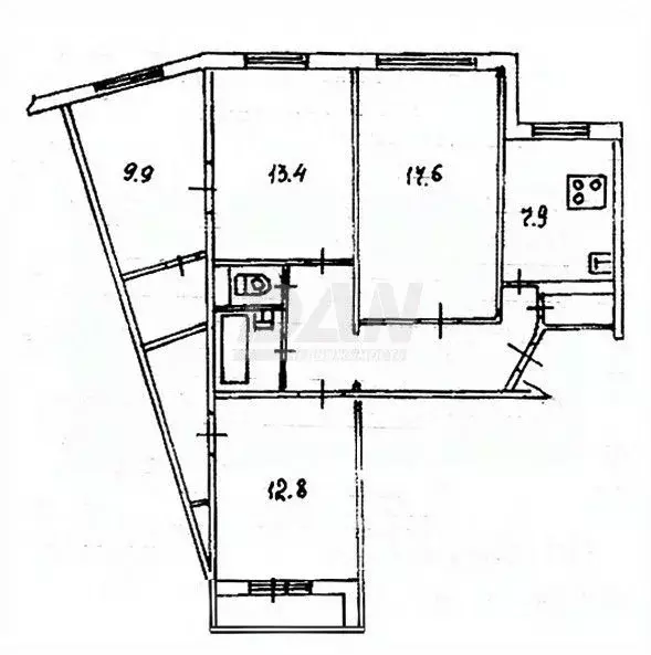 4-к кв. Челябинская область, Челябинск ул. Салавата Юлаева, 15а (82.9 ... - Фото 1