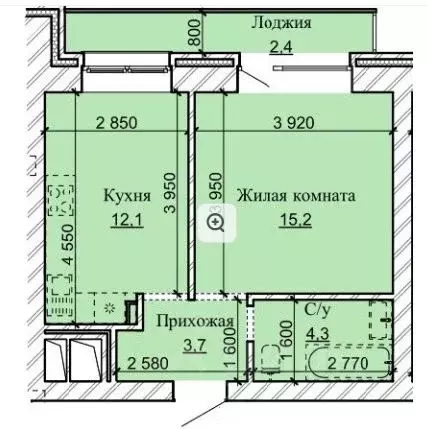 1-к кв. Алтайский край, Барнаул городской округ, Южный рп ул. Герцена, ... - Фото 0