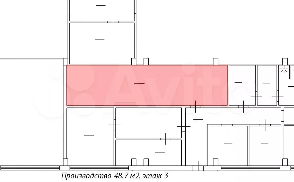 48.7 м производство, зона разгрузки, парковка - Фото 0
