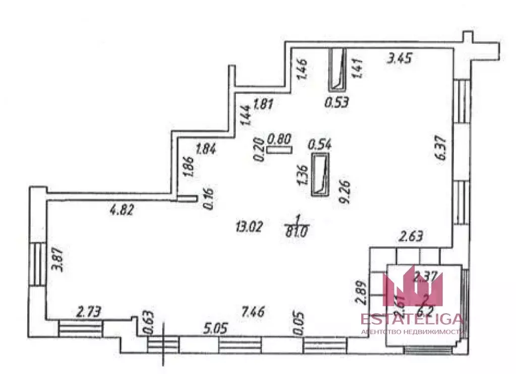 Помещение свободного назначения в Московская область, Видное ул. ... - Фото 2