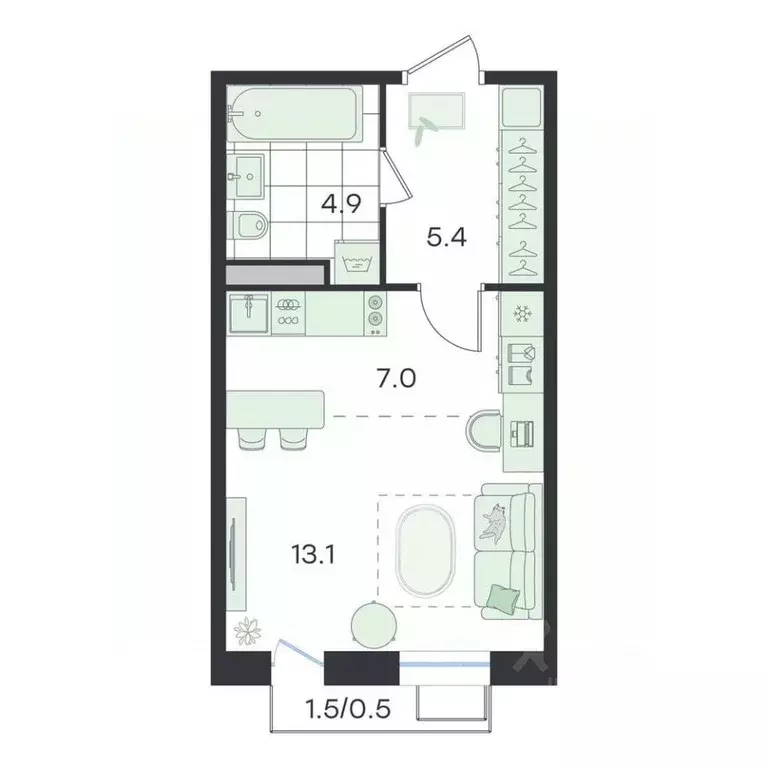 Студия Московская область, Раменский муниципальный округ, Ильинский ... - Фото 1