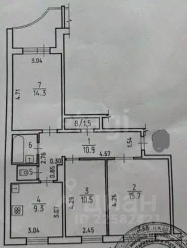 3-к кв. Удмуртия, Ижевск Союзная ул., 27А (65.7 м) - Фото 1