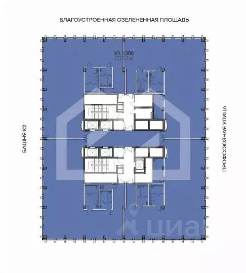 Помещение свободного назначения в Москва Старокалужское ш., 64С1 (1237 ... - Фото 2