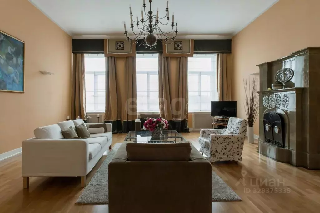 3-к кв. Санкт-Петербург Английская наб., 20 (128.0 м) - Фото 1