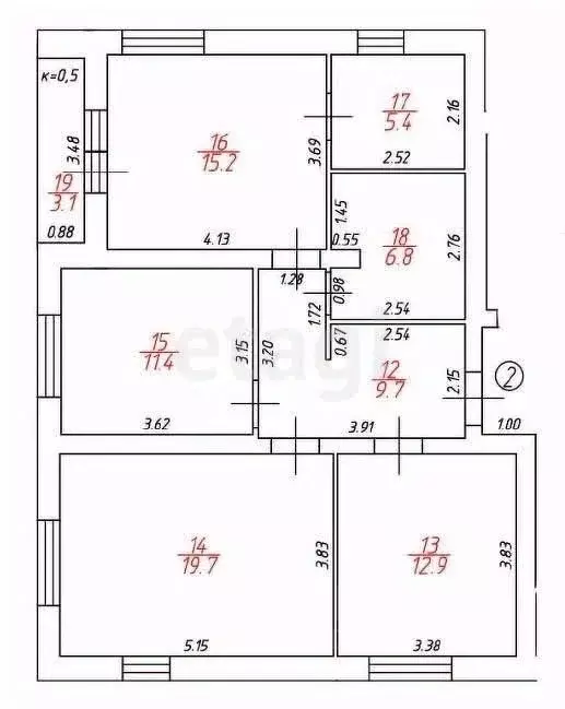 3-к кв. Калининградская область, Гурьевский муниципальный округ, пос. ... - Фото 2