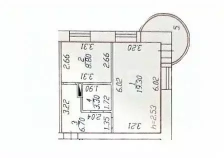1-к кв. Чувашия, Чебоксары Хевешская ул., 5к1 (40.0 м) - Фото 2