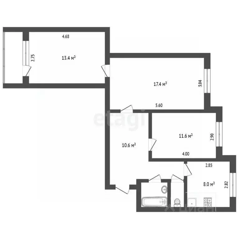 3-к кв. Ямало-Ненецкий АО, Новый Уренгой Советский мкр, 6/1 (65.3 м) - Фото 0