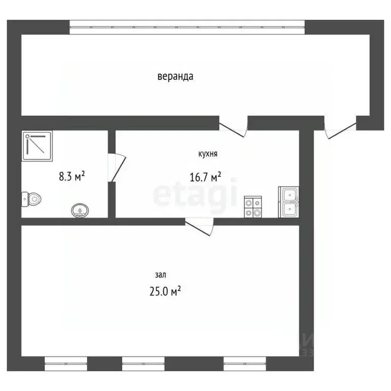 Дом в Томская область, Томск Карский пер. (50 м) - Фото 1