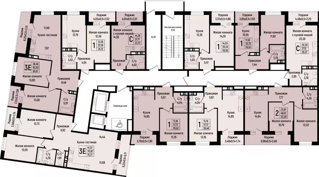 2-к кв. Краснодарский край, Краснодар ул. Михаила Барибана (65.61 м) - Фото 1