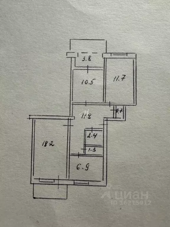 3-к кв. Севастополь ул. Генерала Жидилова, 32 (67.0 м) - Фото 2