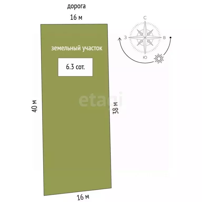 Участок в Крым, Симферопольский район, Мирновское с/пос уч2 (6.3 сот.) - Фото 1