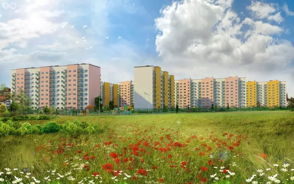 2-комнатная квартира: Яблоновский, улица Гагарина, 192к3 (68.33 м) - Фото 1