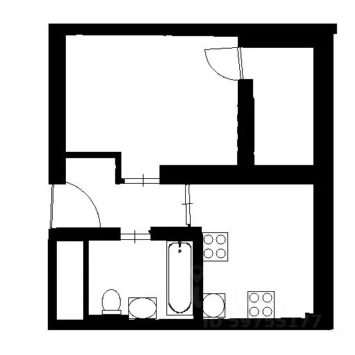 Студия Санкт-Петербург ул. Челюскина, 2 (32.0 м) - Фото 1