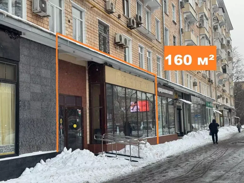 Помещение свободного назначения в Москва Ленинский просп., 68/10 (160 ... - Фото 1