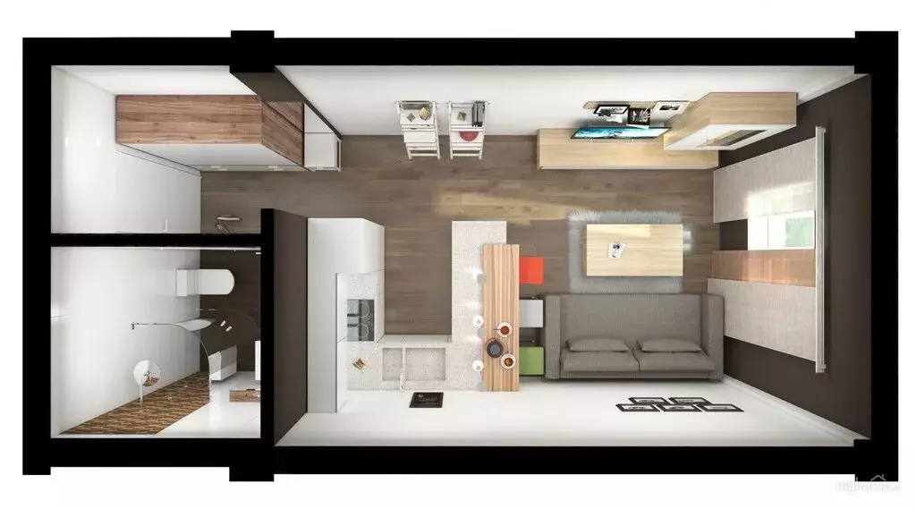Квартира-студия: Новосибирск, Автогенная улица, 75 (24 м) - Фото 1