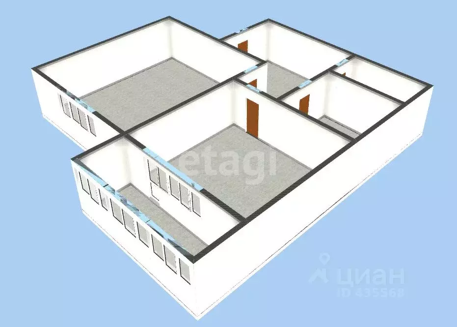 1-к кв. Белгородская область, Губкин ул. Калинина, 10 (32.5 м) - Фото 1