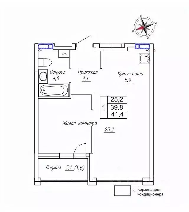 1-к кв. Приморский край, Надеждинский район, пос. Новый ул. Ленина, ... - Фото 1