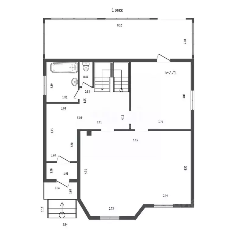 Дом в Красноярский край, Красноярск Отдых-1 СНТ, 475 (252 м) - Фото 2