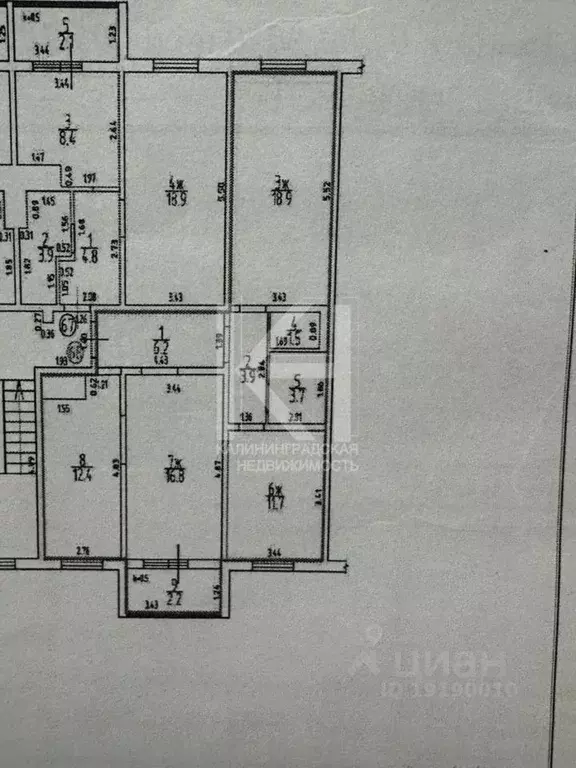 3-к кв. Калининградская область, Калининград Черниговская ул., 19Е ... - Фото 2
