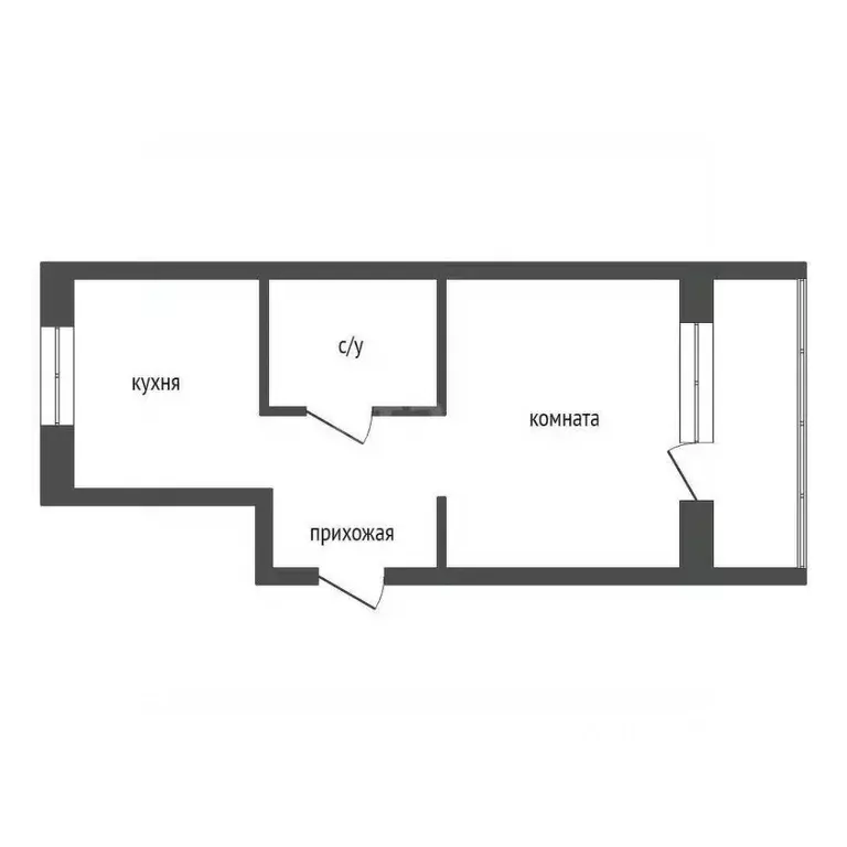 1-к кв. Красноярский край, Красноярск ул. Петра Подзолкова, 3А (40.0 ... - Фото 2