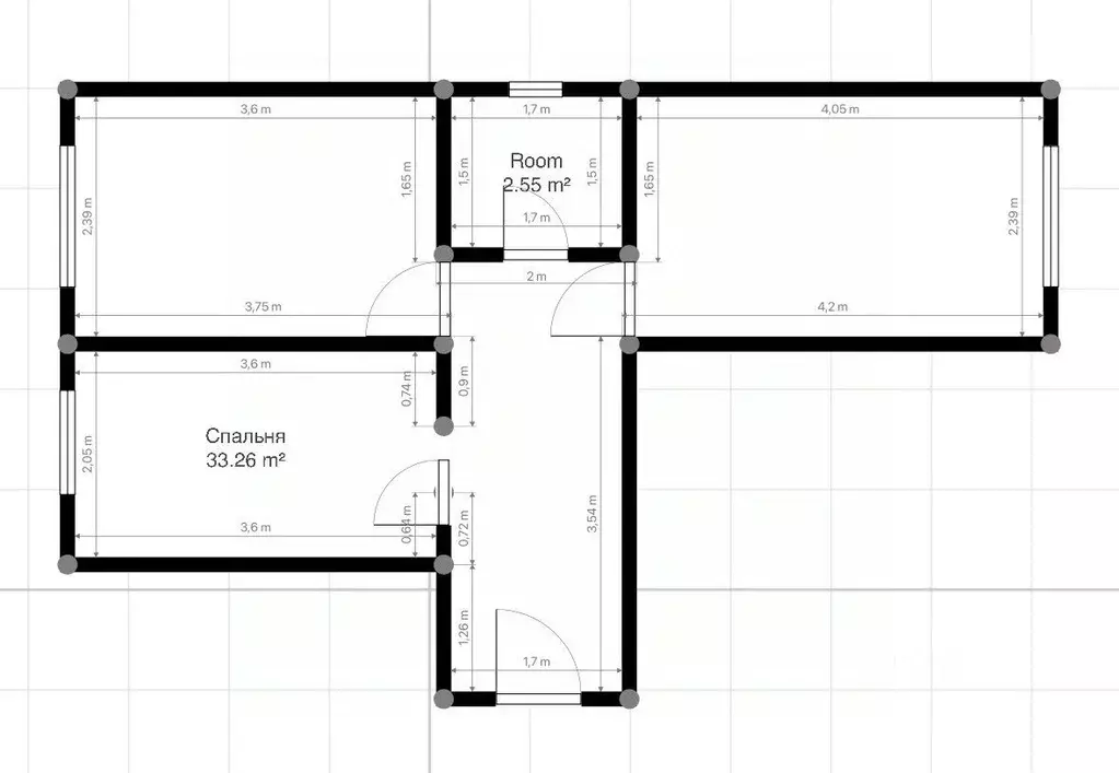 2-к кв. Кабардино-Балкария, Нальчик ул. Солнечная, 129 (68.7 м) - Фото 1