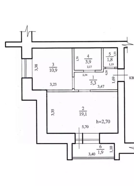 1-к кв. Забайкальский край, Чита Октябрьский мкр, 3 (41.0 м) - Фото 2