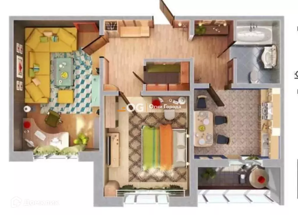 Продаётся 2-к квартира, 54 м - Фото 0