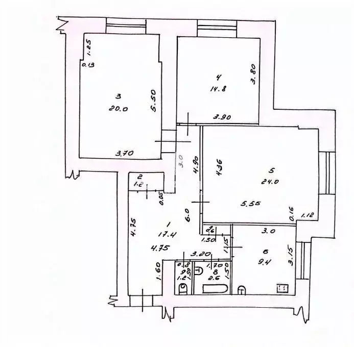 3-к кв. Татарстан, Казань ул. Лесгафта, 28а (91.2 м) - Фото 1