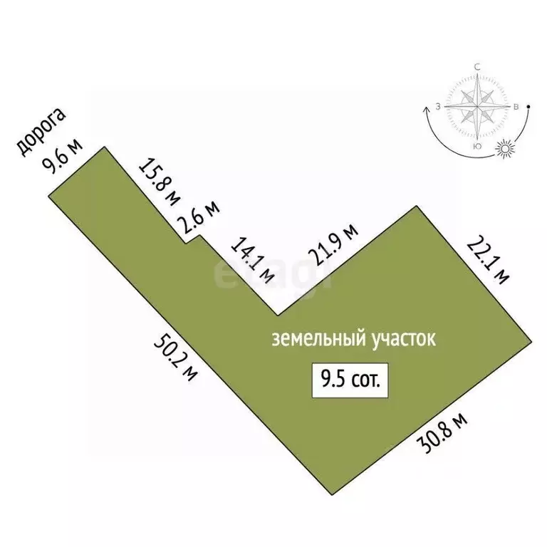 Участок в Саха (Якутия), Якутск ул. Валерия Керемясова, 37 (9.54 сот.) - Фото 2