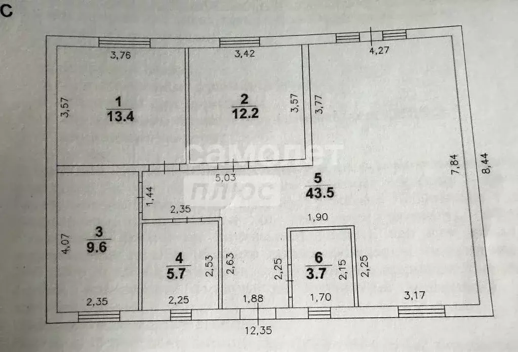 Дом в Омская область, Омский район, с. Троицкое ул. 3-я Островная, 37 ... - Фото 2