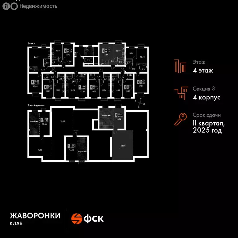 2-комнатная квартира: Митькино, жилой комплекс Жаворонки Клаб, к4 ... - Фото 1