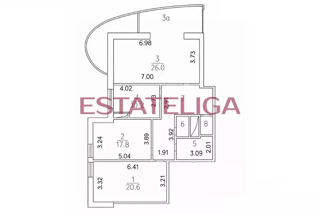 3-к кв. Москва Звенигородская ул., 9 (110.0 м) - Фото 1