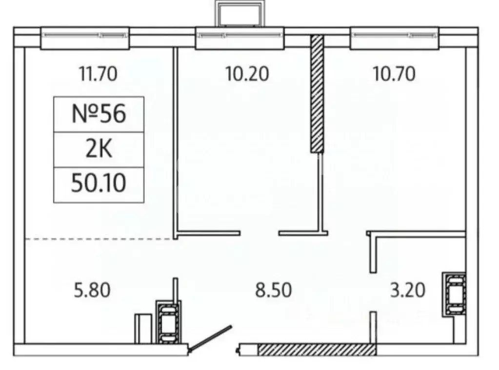 2-к кв. Московская область, Ленинский городской округ, д. Сапроново ... - Фото 2