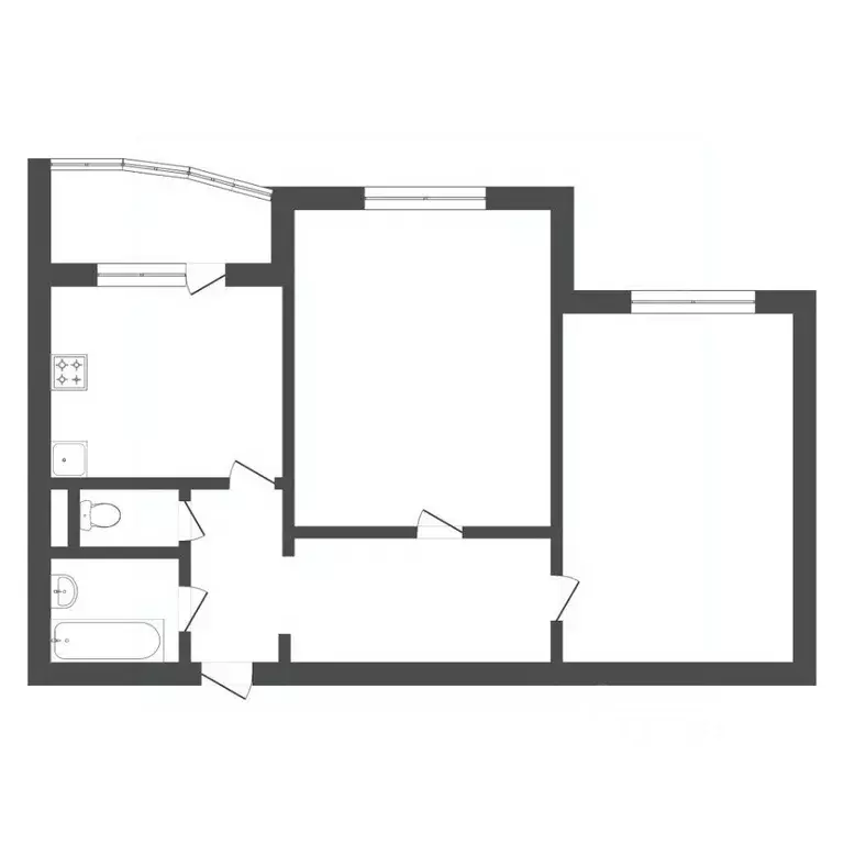 2-к кв. Тюменская область, Тюмень Широтная ул., 172 (62.8 м) - Фото 1