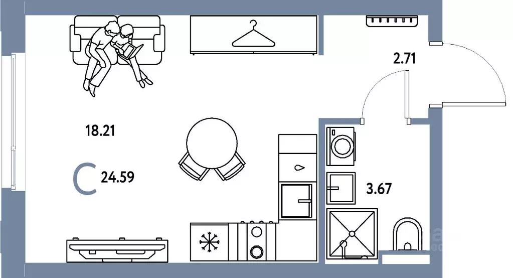 Студия Свердловская область, Екатеринбург муниципальное образование, ... - Фото 1