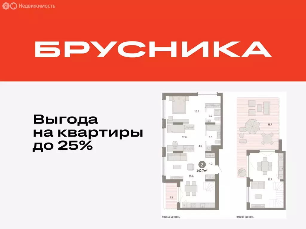 2-комнатная квартира: Тюмень, микрорайон ДОК, ЖК Октябрьский на Туре ... - Фото 0