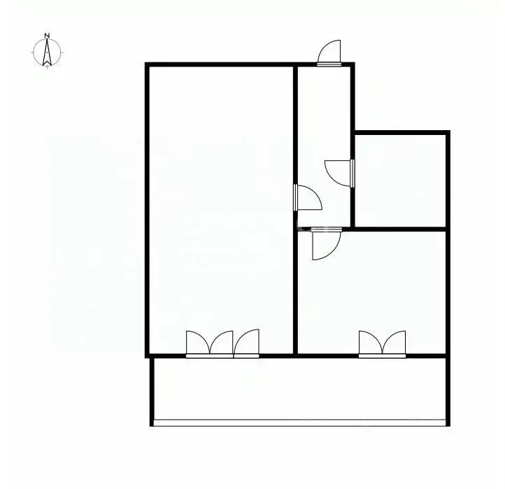 1-к кв. Томская область, Томск ул. Ивановского, 26 (32.0 м) - Фото 1