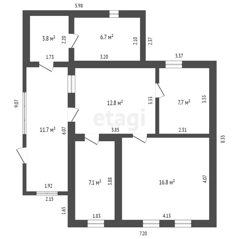 Дом в Прохладный, Новосельская улица (65.6 м) - Фото 2