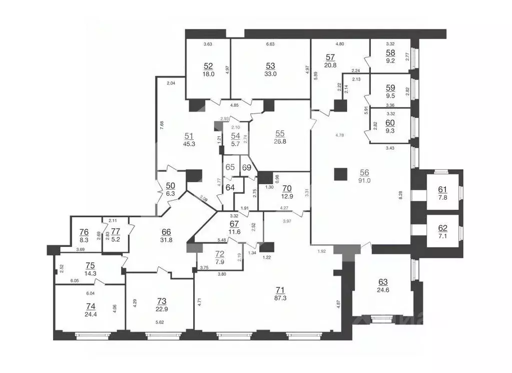 Помещение свободного назначения в Москва ул. Бутырский Вал, 68/70С1 ... - Фото 2