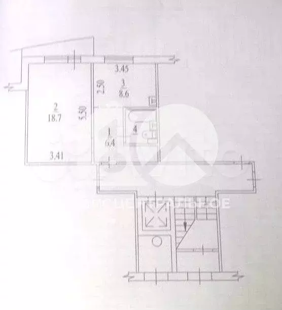 1-к. квартира, 37 м, 1/9 эт. - Фото 0