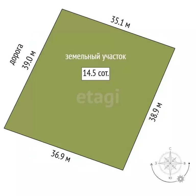 Участок в Тюменская область, Тюмень  (14.5 сот.) - Фото 0