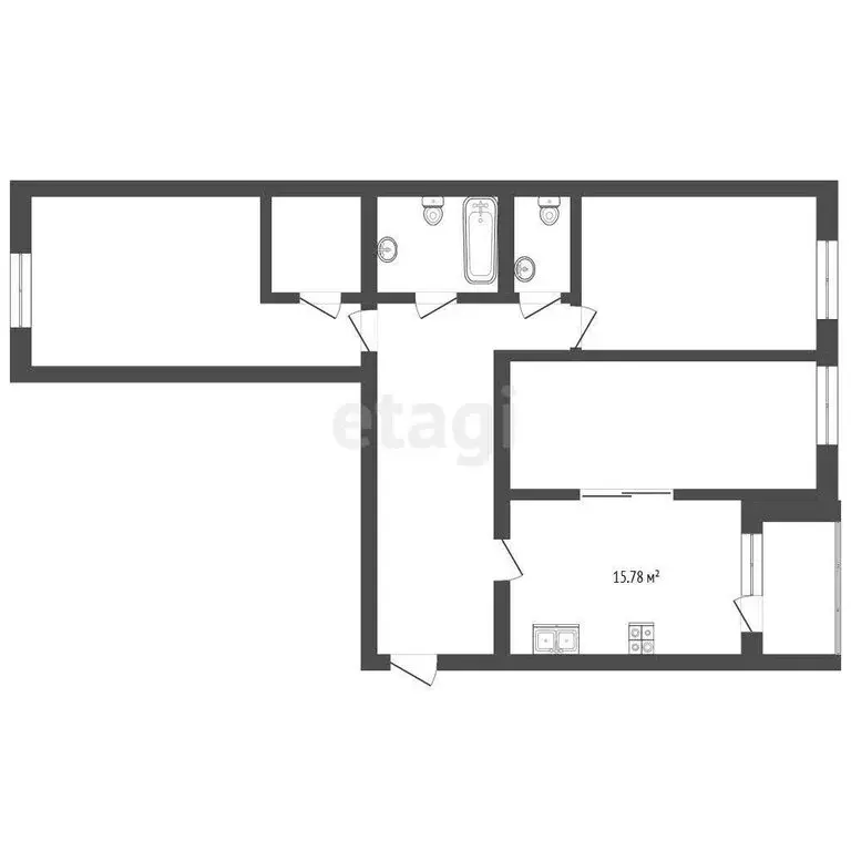 3-комнатная квартира: Вологда, Ягодная улица, 5к3 (103.89 м) - Фото 1