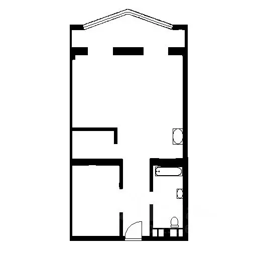 1-к кв. Воронежская область, Воронеж Дорожная ул., 1 (43.0 м) - Фото 2