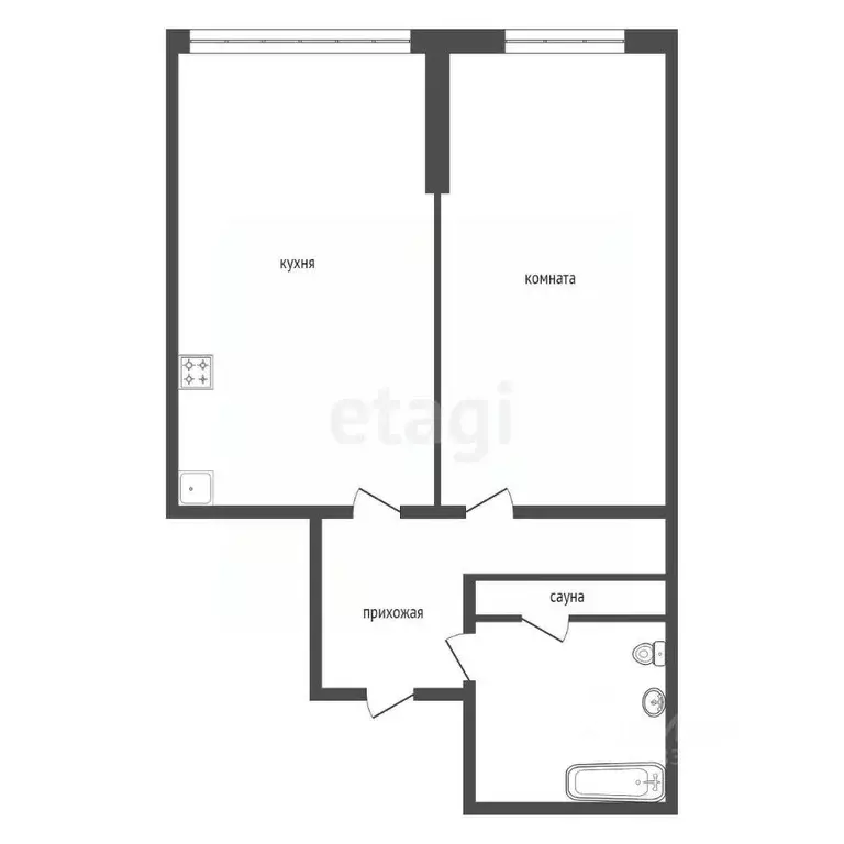 2-к кв. Красноярский край, Красноярск Октябрьская ул., 16 (36.0 м) - Фото 2