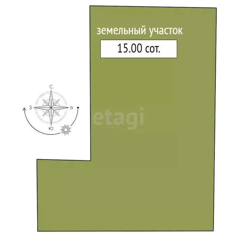 Участок в село Малоенисейское, Набережная улица (15 м) - Фото 1