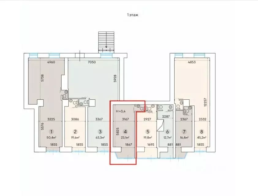Торговая площадь в Москва Ленинградский просп., 33К3 (23 м) - Фото 1