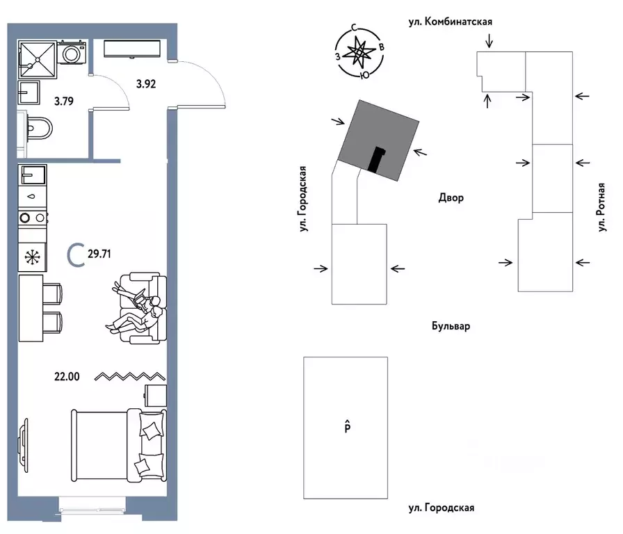 Студия Свердловская область, Екатеринбург муниципальное образование, ... - Фото 1