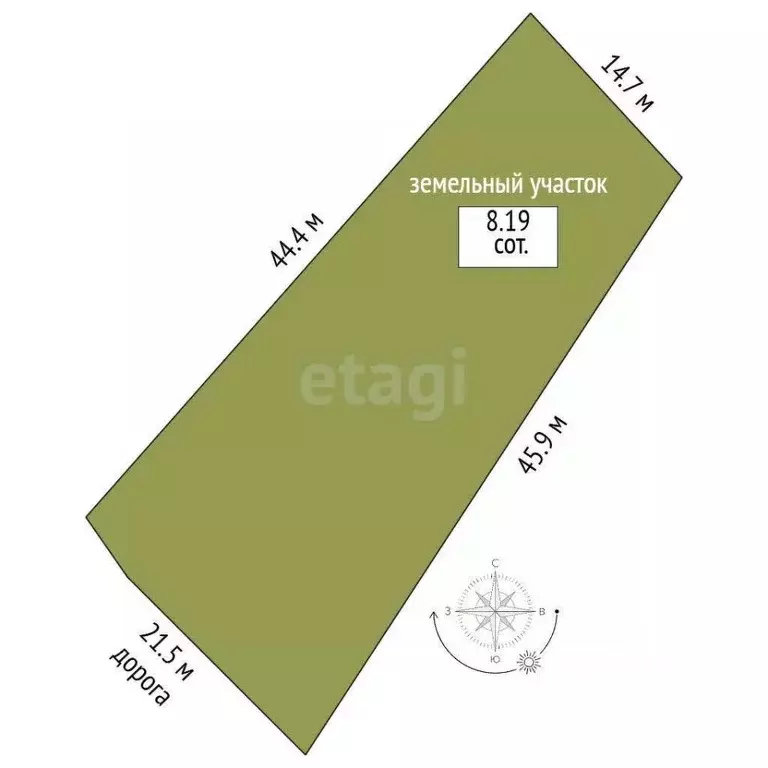 Участок в Саха (Якутия), Якутск Покровское шоссе, 8-й км (8.19 сот.) - Фото 1