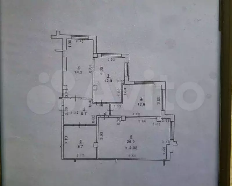 3-к. квартира, 83,5 м, 1/5 эт. - Фото 0