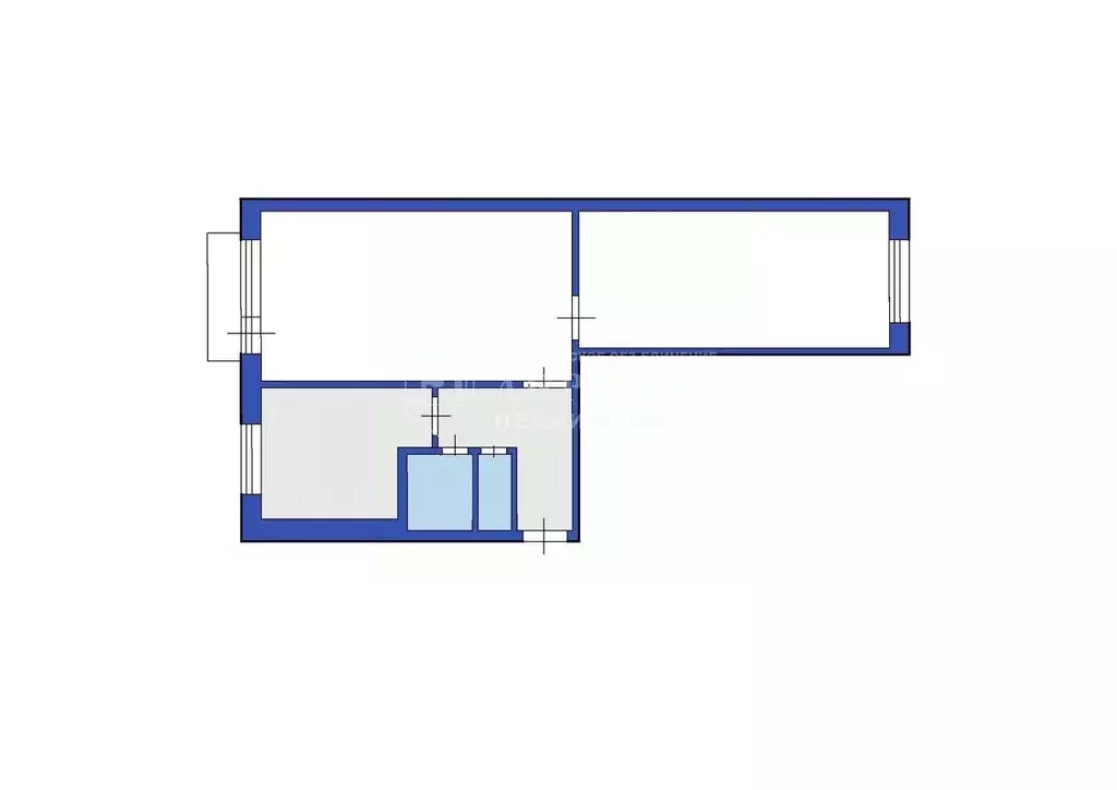 2-к кв. Кемеровская область, Кемерово Ленинградский просп., 13Б (43.7 ... - Фото 2